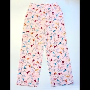 Blush Pink “Martini Time” Pajama Lounge Pants